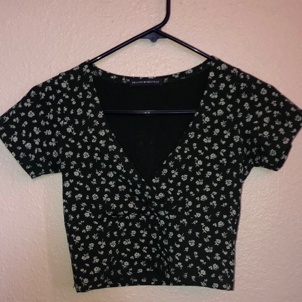 green, floral, brandy melville